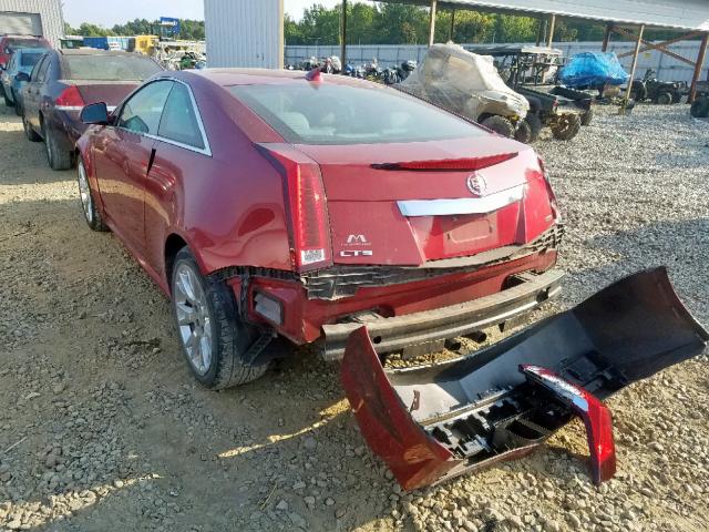 1G6DJ1ED5B0142575 - 2011 CADILLAC CTS PERFOR RED photo 3