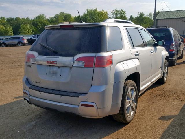 2GKALUEK4E6215557 - 2014 GMC TERRAIN DE SILVER photo 4