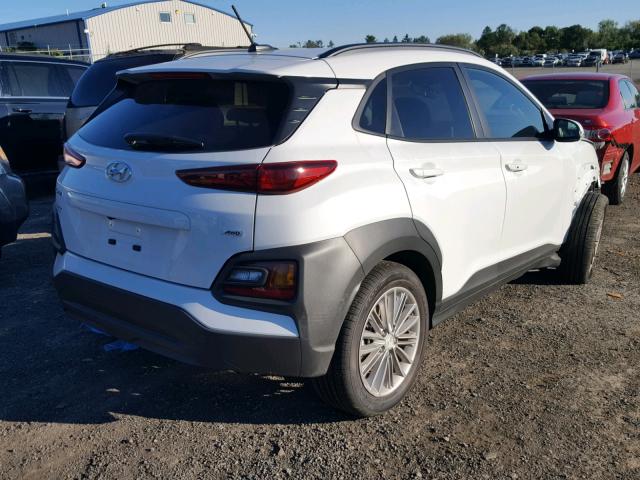 KM8K2CAA1JU151866 - 2018 HYUNDAI KONA SEL WHITE photo 4