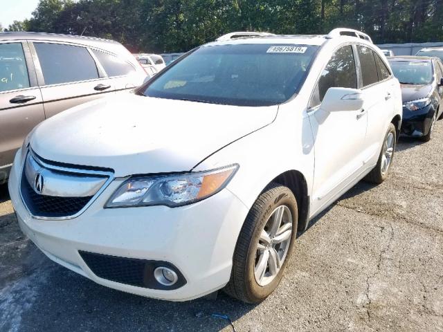 5J8TB3H53FL016209 - 2015 ACURA RDX TECHNO WHITE photo 2