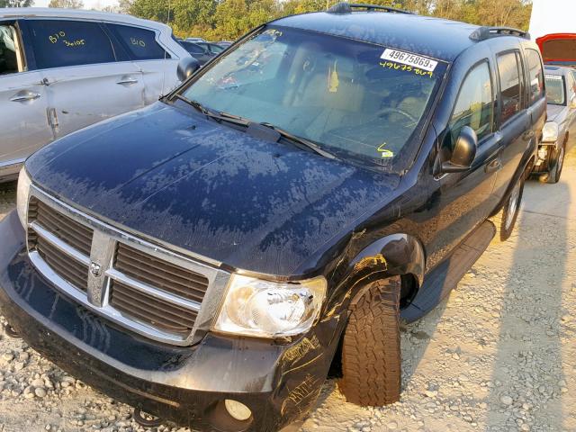 1D8HB38P49F718243 - 2009 DODGE DURANGO SE BLACK photo 2