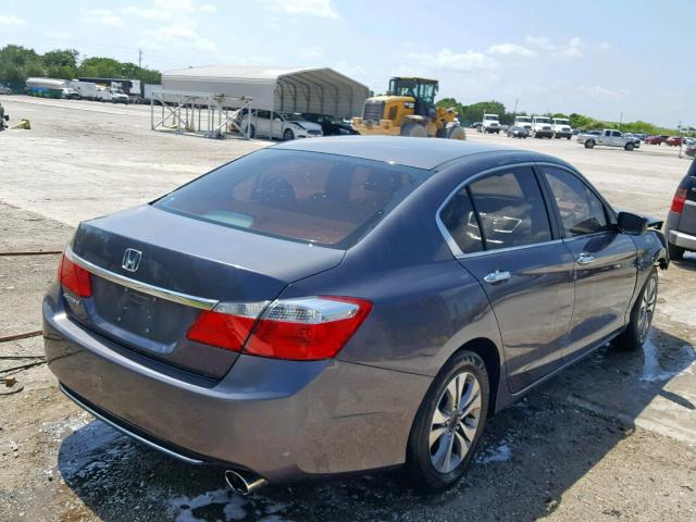 1HGCR2F3XDA221316 - 2013 HONDA ACCORD LX GRAY photo 4