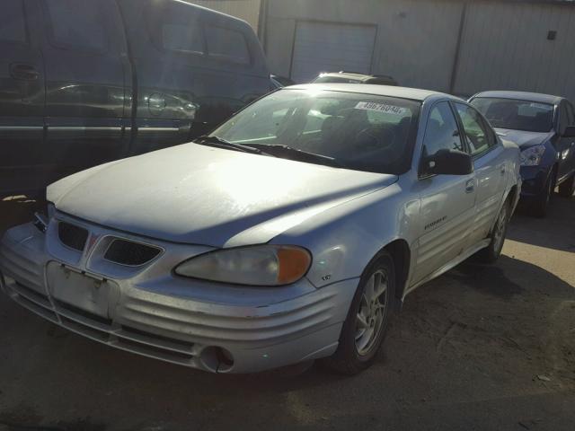 1G2NF52E61M671391 - 2001 PONTIAC GRAND AM S SILVER photo 2