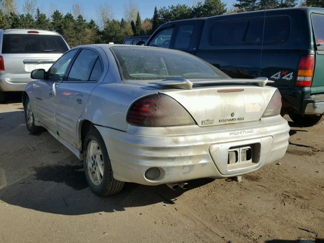 1G2NF52E61M671391 - 2001 PONTIAC GRAND AM S SILVER photo 3