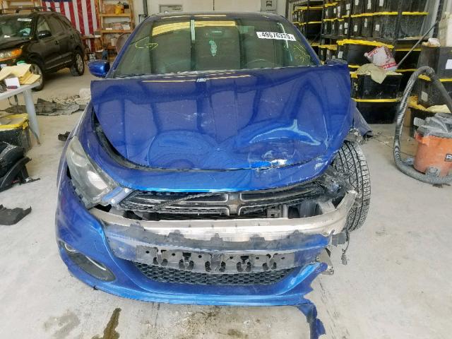 1C3CDFCB8DD341313 - 2013 DODGE DART LIMIT BLUE photo 9