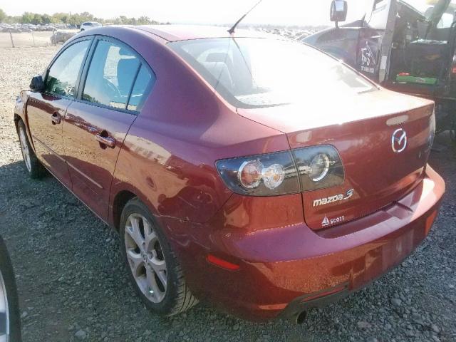 JM1BK32G391248622 - 2009 MAZDA 3 I RED photo 3