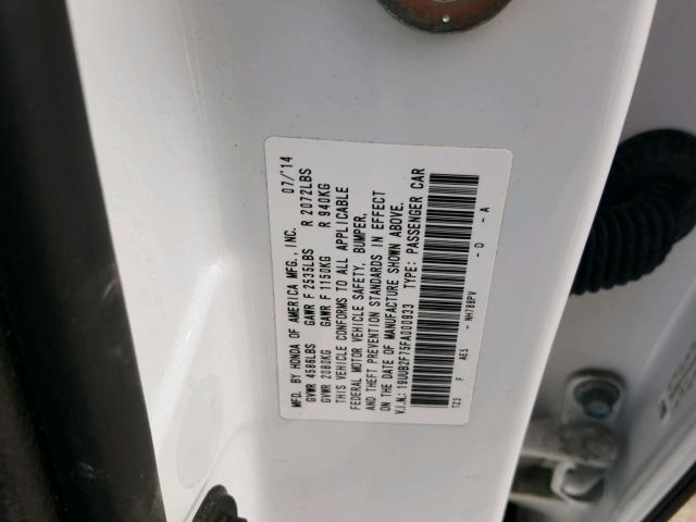 19UUB2F75FA000933 - 2015 ACURA TLX ADVANC Ağ foto 10