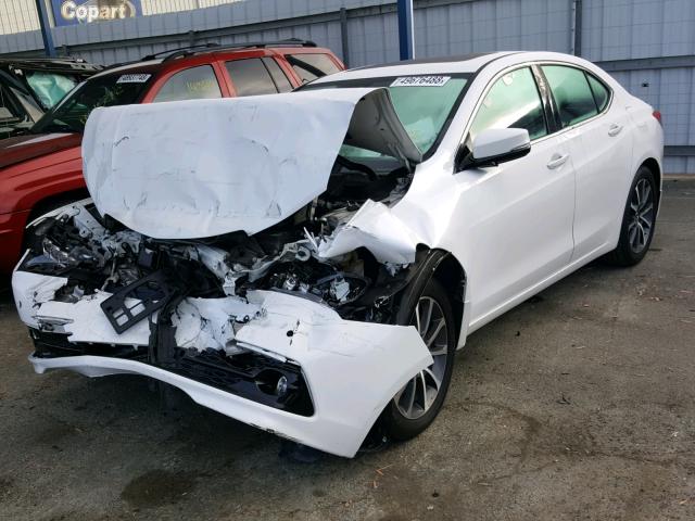 19UUB2F75FA000933 - 2015 ACURA TLX ADVANC WHITE photo 2