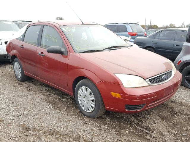 1FAFP34N95W246844 - 2005 FORD FOCUS ZX4 RED photo 1