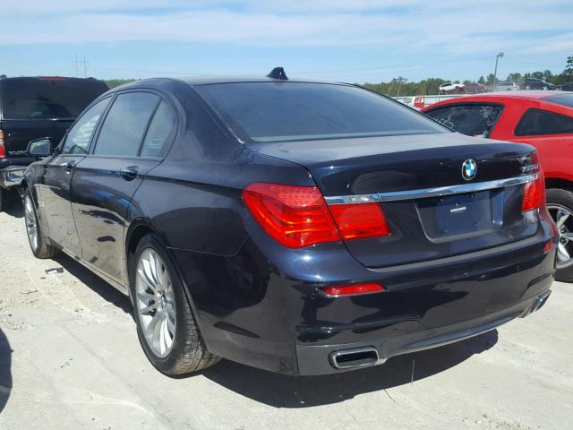 WBAKB8C53CC852416 - 2012 BMW 750LI BLUE photo 3
