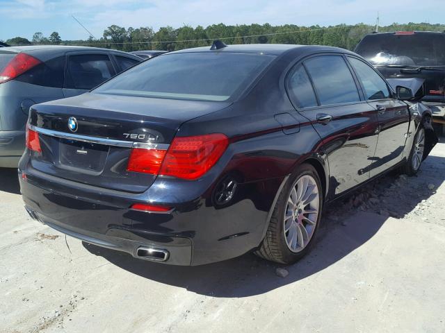 WBAKB8C53CC852416 - 2012 BMW 750LI BLUE photo 4