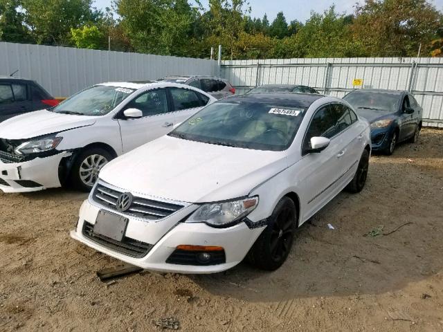 WVWHL73C49E520615 - 2009 VOLKSWAGEN CC LUXURY WHITE photo 2