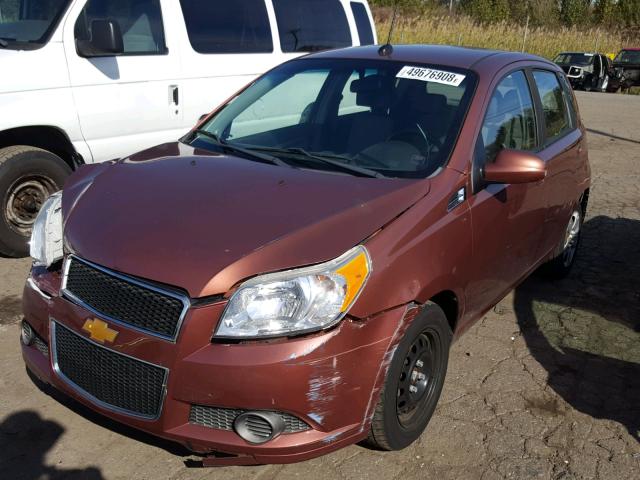 KL1TD6DE7BB208465 - 2011 CHEVROLET AVEO LS BROWN photo 2