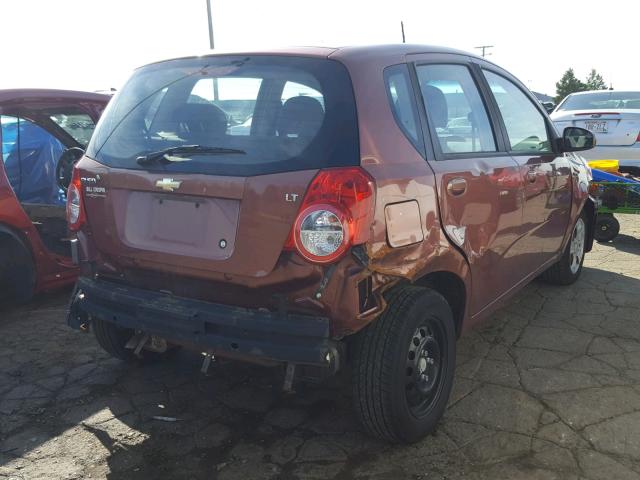 KL1TD6DE7BB208465 - 2011 CHEVROLET AVEO LS BROWN photo 4
