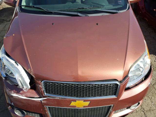 KL1TD6DE7BB208465 - 2011 CHEVROLET AVEO LS BROWN photo 7