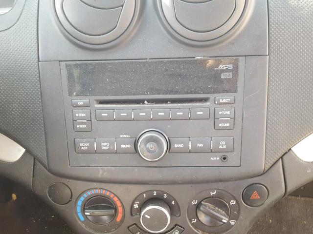 KL1TD6DE7BB208465 - 2011 CHEVROLET AVEO LS BROWN photo 9