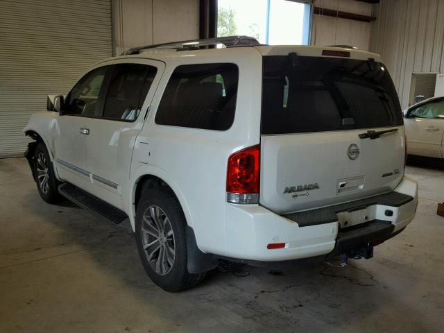 5N1BA0ND1FN610711 - 2015 NISSAN ARMADA SV WHITE photo 3