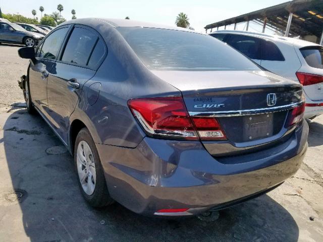 2HGFB2F53FH549149 - 2015 HONDA CIVIC LX GRAY photo 3