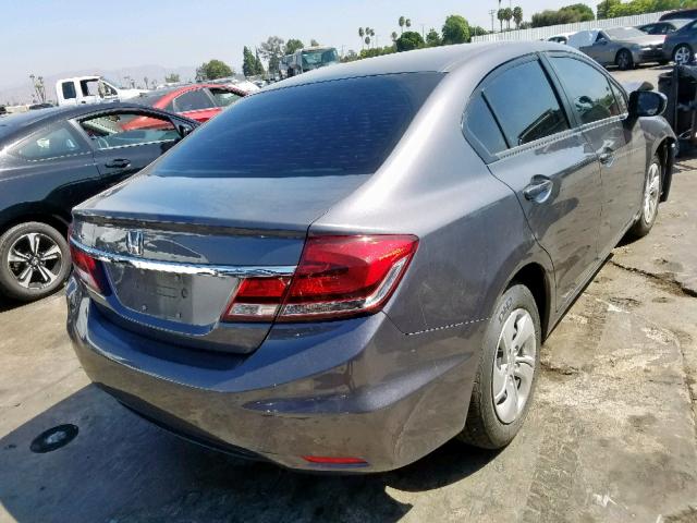 2HGFB2F53FH549149 - 2015 HONDA CIVIC LX GRAY photo 4