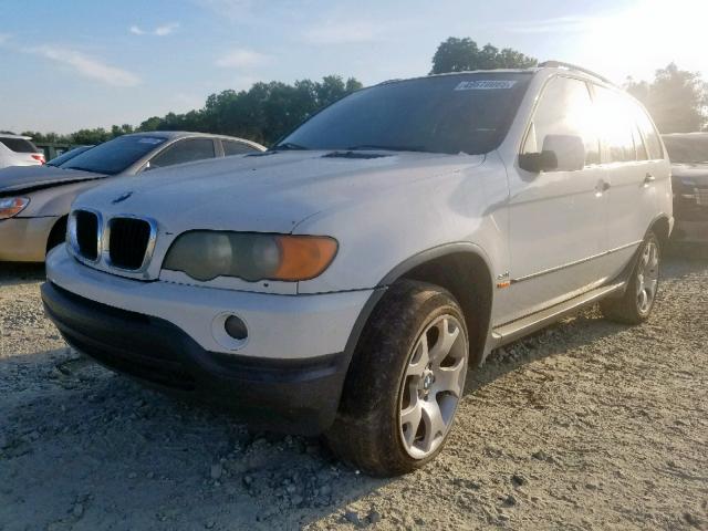 WBAFA53531LP22331 - 2001 BMW X5 3.0I WHITE photo 2