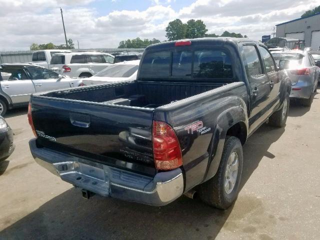 5TEJU62N36Z177977 - 2006 TOYOTA TACOMA DOU BLACK photo 4