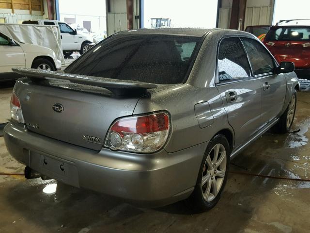 JF1GD75617G505593 - 2007 SUBARU IMPREZA WR GRAY photo 4