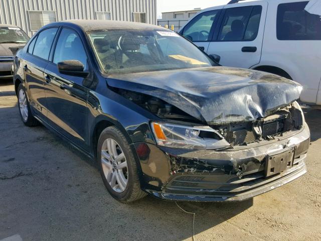 3VW2K7AJ5FM353369 - 2015 VOLKSWAGEN JETTA BASE შავი ფოტო 1