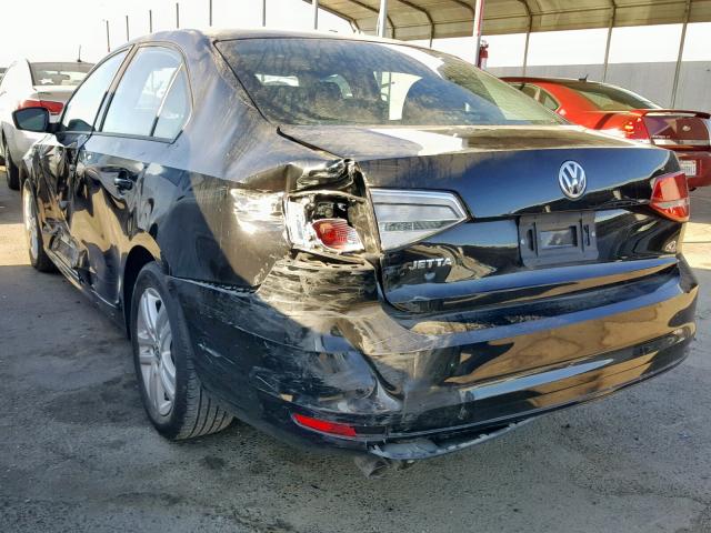 3VW2K7AJ5FM353369 - 2015 VOLKSWAGEN JETTA BASE შავი ფოტო 3