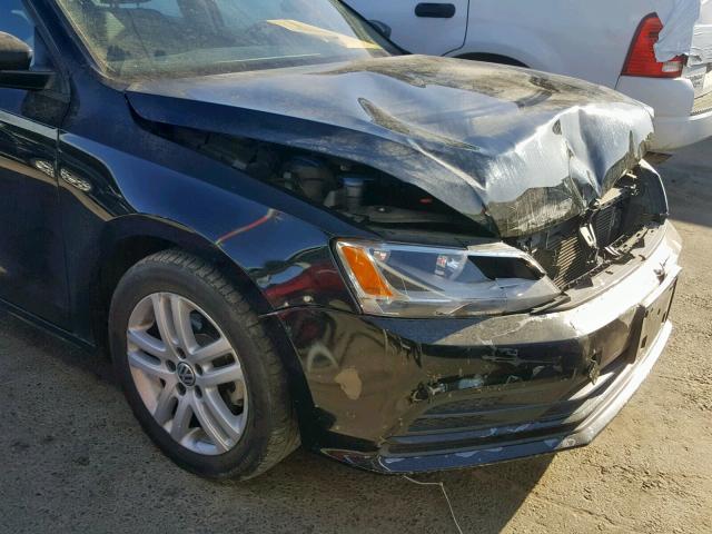 3VW2K7AJ5FM353369 - 2015 VOLKSWAGEN JETTA BASE შავი ფოტო 9