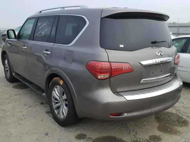 JN8AZ2NE5H9151163 - 2017 INFINITI QX80 BASE GRAY photo 3