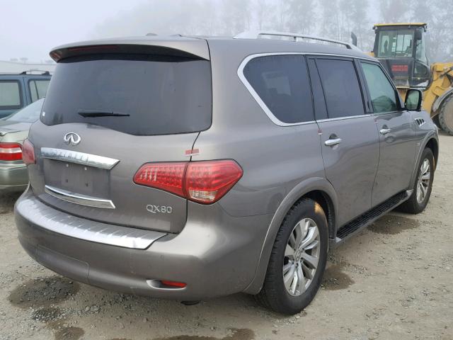 JN8AZ2NE5H9151163 - 2017 INFINITI QX80 BASE GRAY photo 4