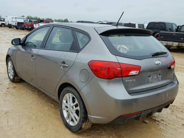 KNAFU5A20B5402891 - 2011 KIA FORTE EX SILVER photo 3