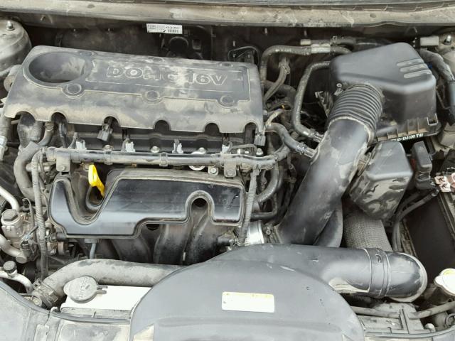 KNAFU5A20B5402891 - 2011 KIA FORTE EX SILVER photo 7