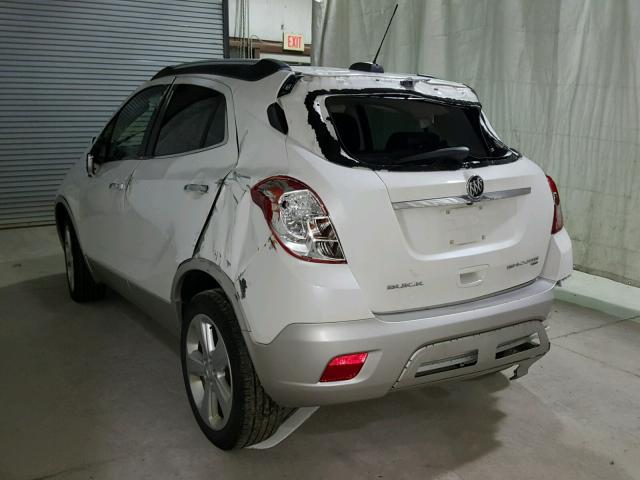 KL4CJESB5FB261928 - 2015 BUICK ENCORE WHITE photo 3