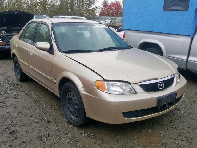 JM1BJ225220517927 - 2002 MAZDA PROTEGE DX TAN photo 1