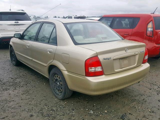 JM1BJ225220517927 - 2002 MAZDA PROTEGE DX TAN photo 3