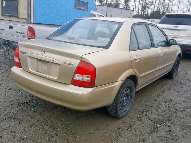 JM1BJ225220517927 - 2002 MAZDA PROTEGE DX TAN photo 4