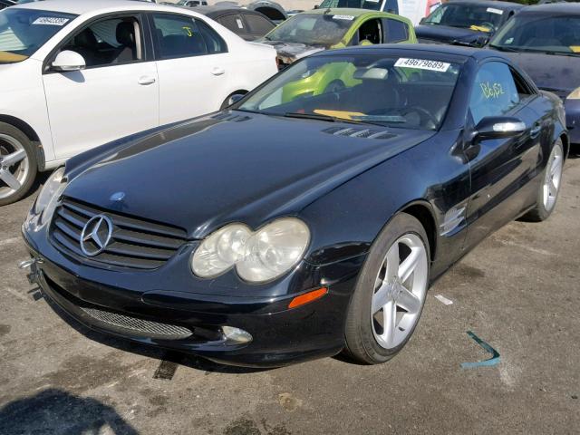 WDBSK75F15F103469 - 2005 MERCEDES-BENZ SL 500 BLACK photo 2