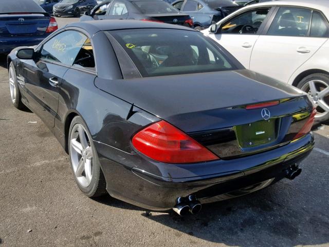 WDBSK75F15F103469 - 2005 MERCEDES-BENZ SL 500 BLACK photo 3