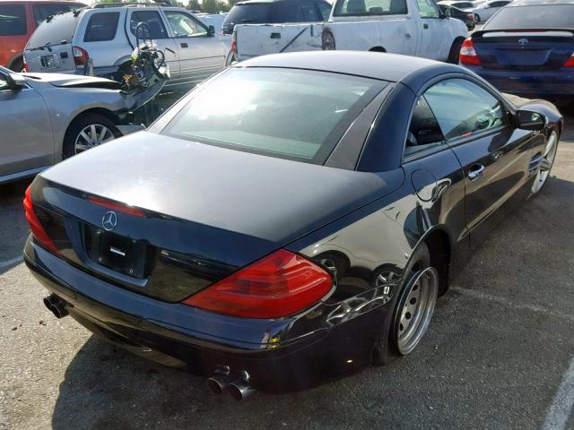 WDBSK75F15F103469 - 2005 MERCEDES-BENZ SL 500 BLACK photo 4