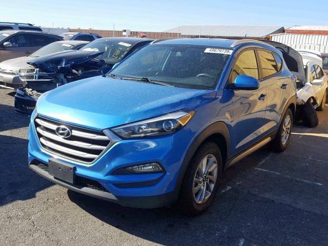 KM8J3CA40HU260946 - 2017 HYUNDAI TUCSON LIM BLUE photo 2