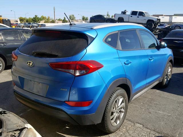 KM8J3CA40HU260946 - 2017 HYUNDAI TUCSON LIM BLUE photo 4