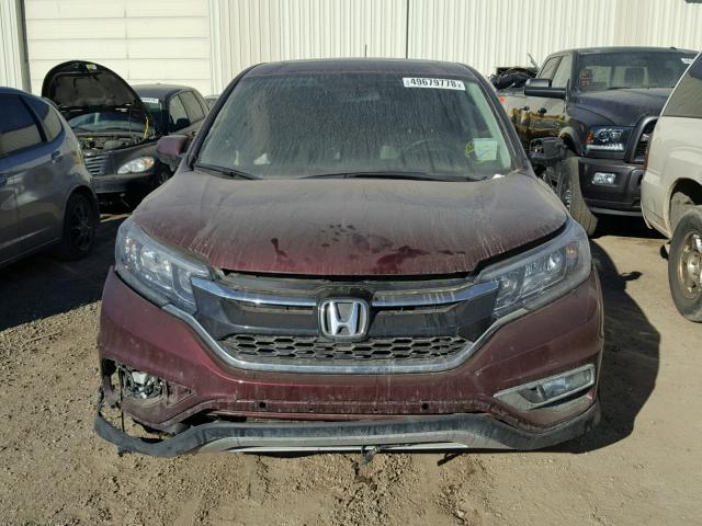 2HKRM4H79FH104289 - 2015 HONDA CR-V EXL BURGUNDY photo 7