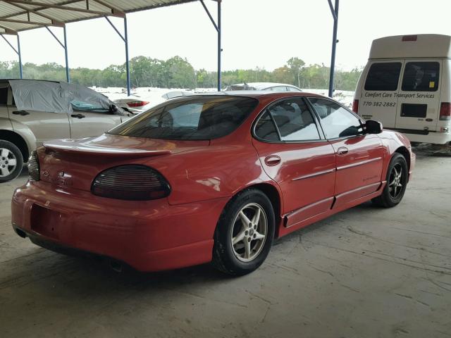 1G2WP52K71F262733 - 2001 PONTIAC GRAND PRIX RED photo 4
