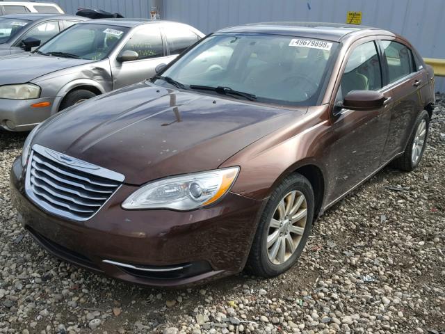 1C3CCBBB6CN241457 - 2012 CHRYSLER 200 TOURIN BURGUNDY photo 2