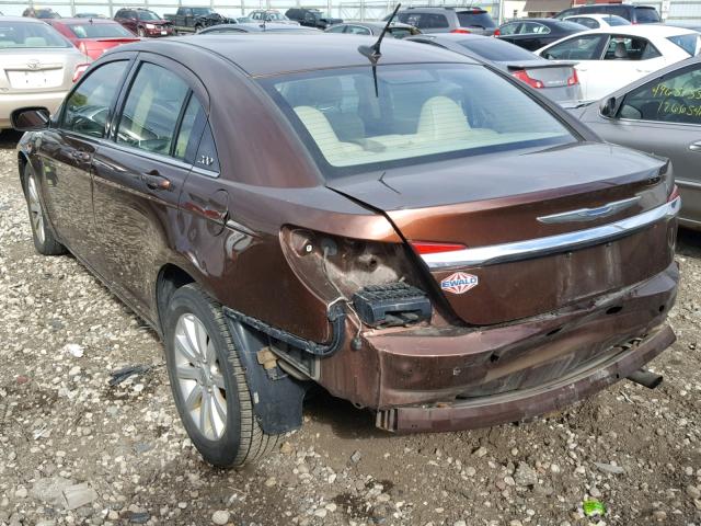 1C3CCBBB6CN241457 - 2012 CHRYSLER 200 TOURIN BURGUNDY photo 3