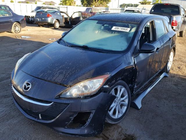 JM1BL1H56A1138255 - 2010 MAZDA 3 S BLACK photo 2