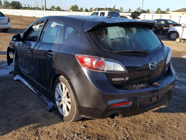 JM1BL1H56A1138255 - 2010 MAZDA 3 S BLACK photo 3