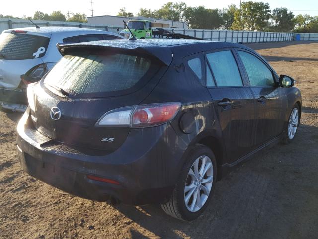 JM1BL1H56A1138255 - 2010 MAZDA 3 S BLACK photo 4