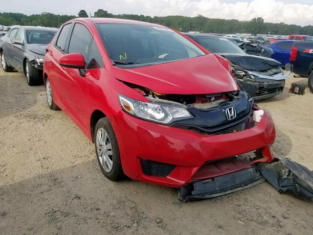 JHMGK5H58GX007168 - 2016 HONDA FIT LX RED photo 1